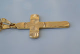 Diamond Cut Gold Cross