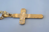 Diamond Cut Gold Cross