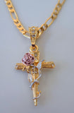 Bling Rose Cross
