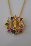 Rainbow Mary Necklace