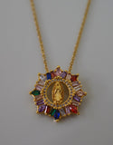 Rainbow Mary Necklace
