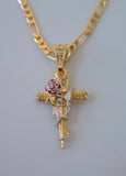 Bling Rose Cross
