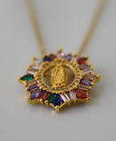Rainbow Mary Necklace