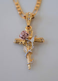 Bling Rose Cross