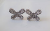 Sterling Silver Diamond Inspired Studs