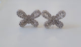 Sterling Silver Diamond Inspired Studs