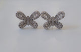 Sterling Silver Diamond Inspired Studs
