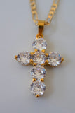 Bling Cross (Figaro Chain)