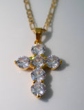 Bling Cross (Figaro Chain)