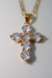 Bling Cross (Figaro Chain)