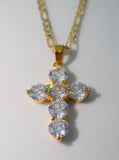 Bling Cross (Figaro Chain)