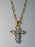 Bling Cross (Figaro Chain)