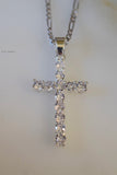 Diamond Inspired Cross (Silver)