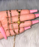 Golden Rose Cross