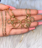 Mother Daughter Initial Necklaces