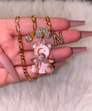 Crystal Teddy, Icy Initial, And Birthstone Combo