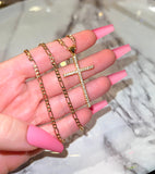 Diamante Cross (Figaro Chain)