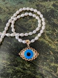 Freshwater Pearl Eye Necklace