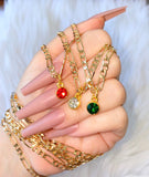 Birthstone Figaro Necklace