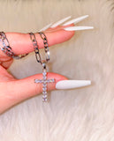 Diamond Inspired Cross (Silver)