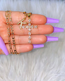 Pear Shape Cross With Initial