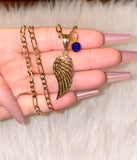 Angel Wing With Birthstone