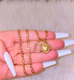 Cross Heart With Initial