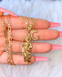 Saint Jude Necklace With Initial