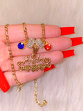 Gold Madre With 1 to 6 Birthstones