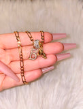 1 To 3 Letter Teddy Necklace