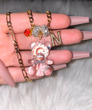 Crystal Teddy, Icy Initial, And Birthstone Combo