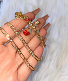 Red Dazzling Rose Cross