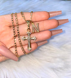 Icy Cross With Initial