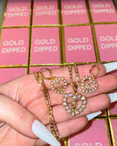 Icy Mary Heart Necklace