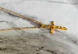 Large Crucifix (Figaro Chain)