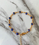 Adjustable Eye Bracelet Or Anklet (Gold)
