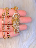 Iced Out Saint Jude (Extra Thick Chain)