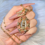 La Rosa de Guadalupe With Icy Initial (Tricolor)