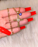 Cuban Heart Cross With Eye