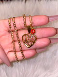 Mom Heart With 1 Or 2 Birthstones