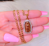 Bicolor Becky Mary (Cuban Chain)