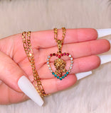 Dazzling Rose Heart (Mexican Flag)