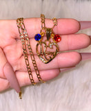 Mom Heart With 1 Or 2 Birthstones