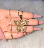 Beverly Butterfly (Figaro Chain)