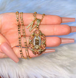 La Rosa de Guadalupe With Icy Initial (Tricolor)