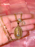 Oval Mary With Initial