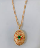 Oval Lace Locket