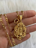 La Rosa De Guadalupe With Dainty Initial (Gold)