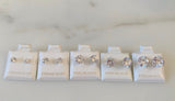 Sterling Silver CZ Studs In 5 Size Options