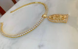 Virgin Mary Tennis Necklace